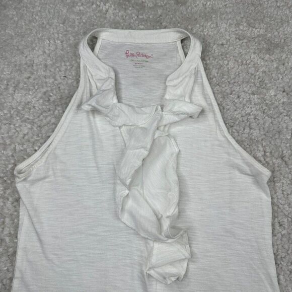 Lilly Pulitzer Shay Ruffled Top White - Picture 3 of 12